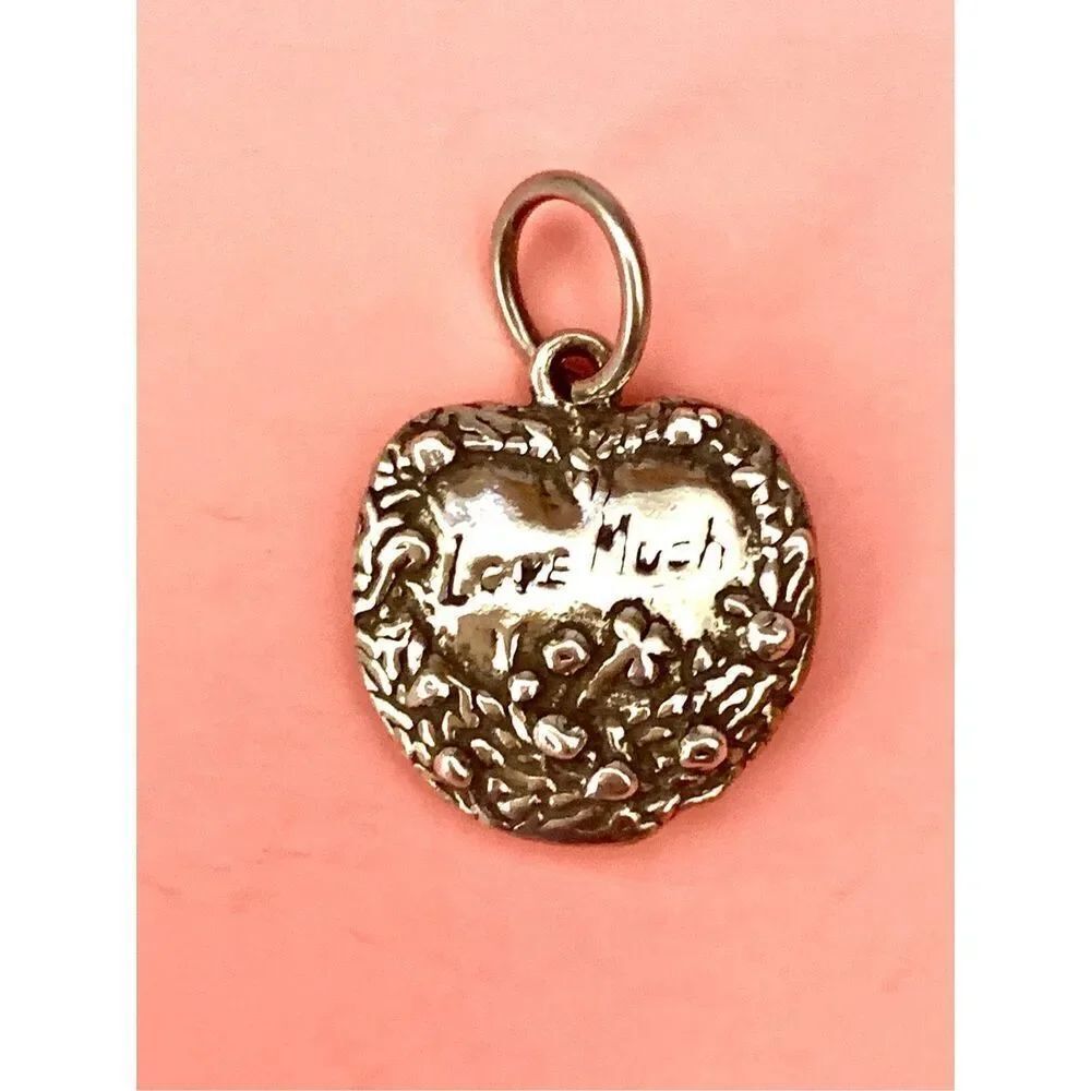 .925 Flowers Love Sterling Silver Jewelry Charm #valentine